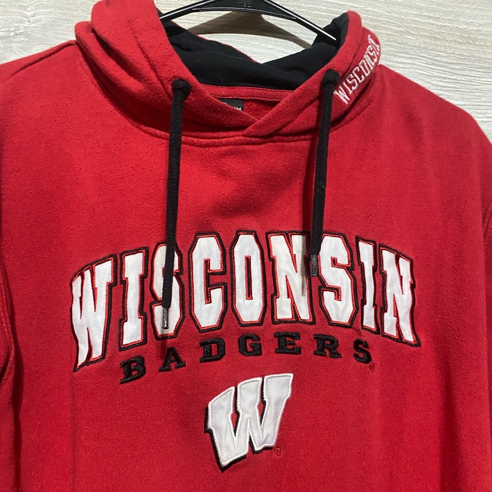 Red Wisconsin Badger Hoodie